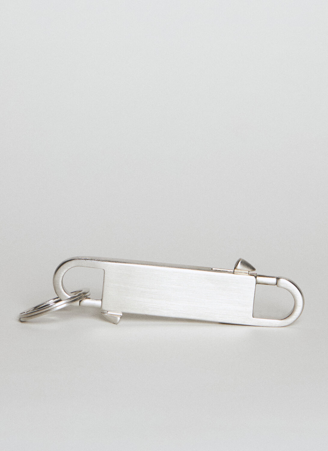 Shop Rick Owens Gemini Keychain In Silver