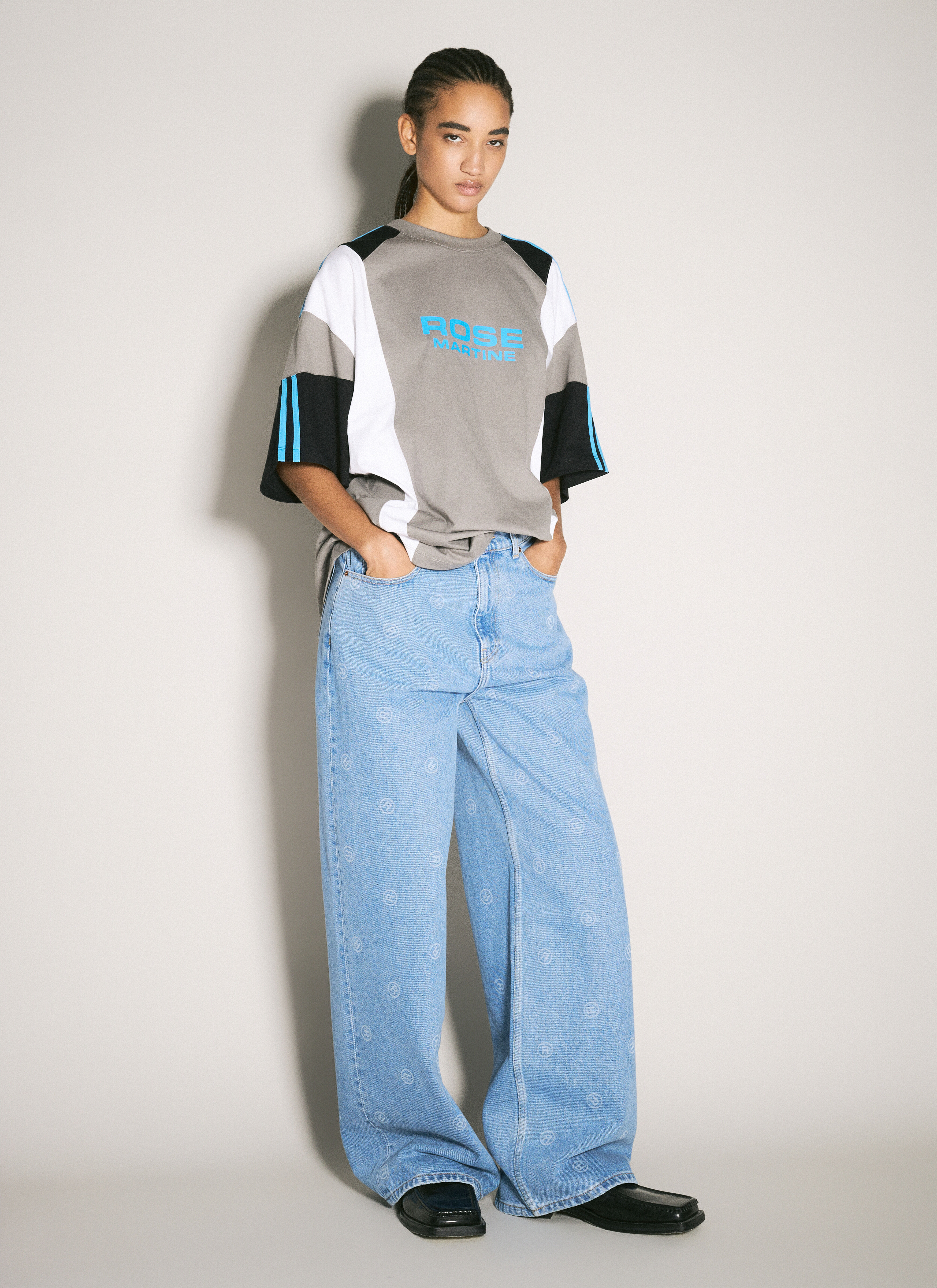 通販 激安 Martine Rose の ワイドレッグジーンズ エクステンド レディース パンツ