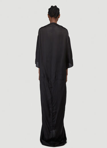 Rick Owens Satin Gown Black ric0239004