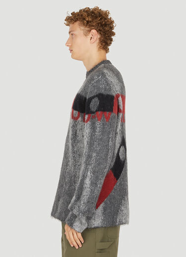A-COLD-WALL* Sprayed Logo Jacquard Sweater Grey acw0150003