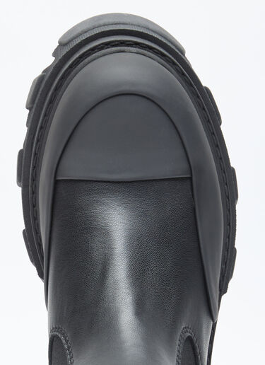 GANNI Cleated Mid Chelsea Boots Black gan0255095