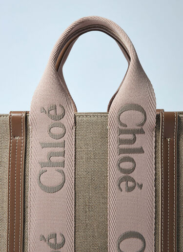 Chloé Small Woody Tote Bag Beige chl0259044
