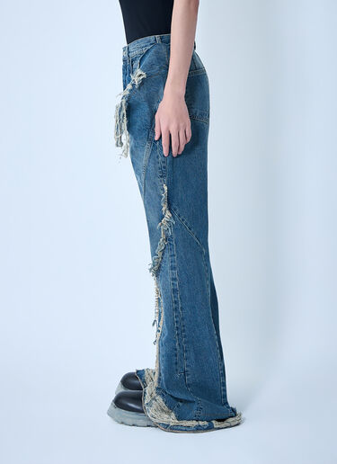 Rick Owens DRKSHDW Slivered Bootcut Jeans Blue drk0164018