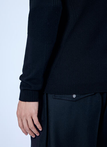Moncler Grenoble Wool Blend Polo Neck Jumper Black mog0165018