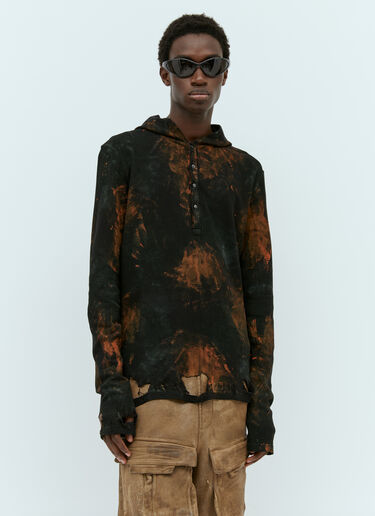 Diesel T-Sermi Distressed Long Sleeve Top Black dsl0154004