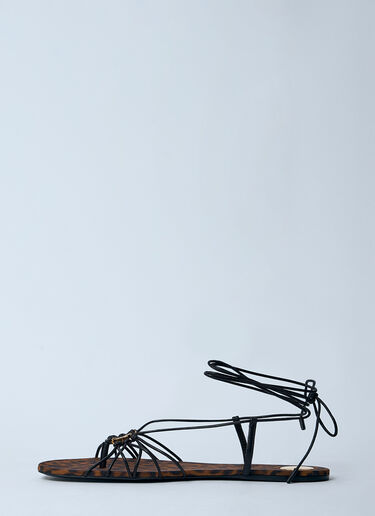 Saint Laurent Babylone Sandals Brown sla0259036