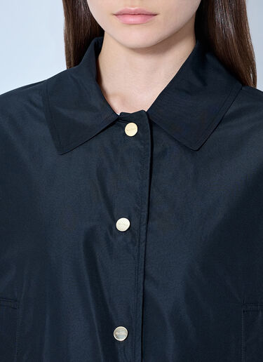 LN-CC® - Max Mara: Collared Button-Up Jacket - Black Max Mara Collared Button-Up Jacket Black max0265206