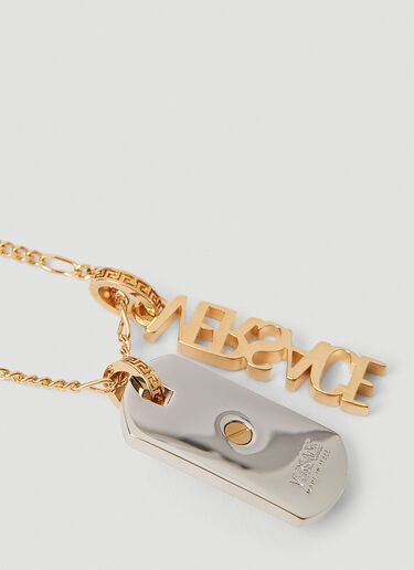 Versace 美杜莎徽标吊饰项链 金色 ver0151045