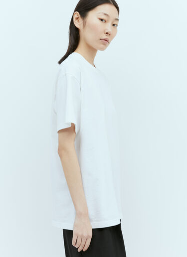 TOTEME Straight Cotton Jersey T-Shirt White tot0255010