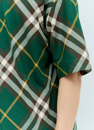 Burberry Check Short-Sleeve Shirt Green bur0155040