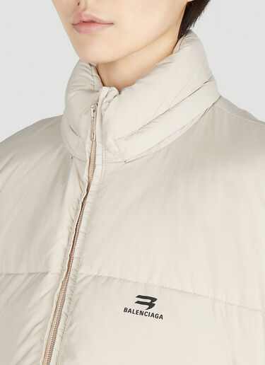 Balenciaga C-Shape Puffer Jacket Cream bal0251009