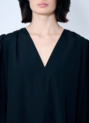 The Row Beauvoir Midi Dress Black row0259003