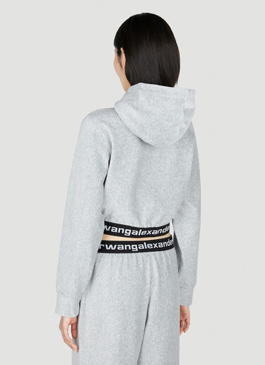 Alexander Wang Logo Hooded Sweatshirt Grey awg0251018