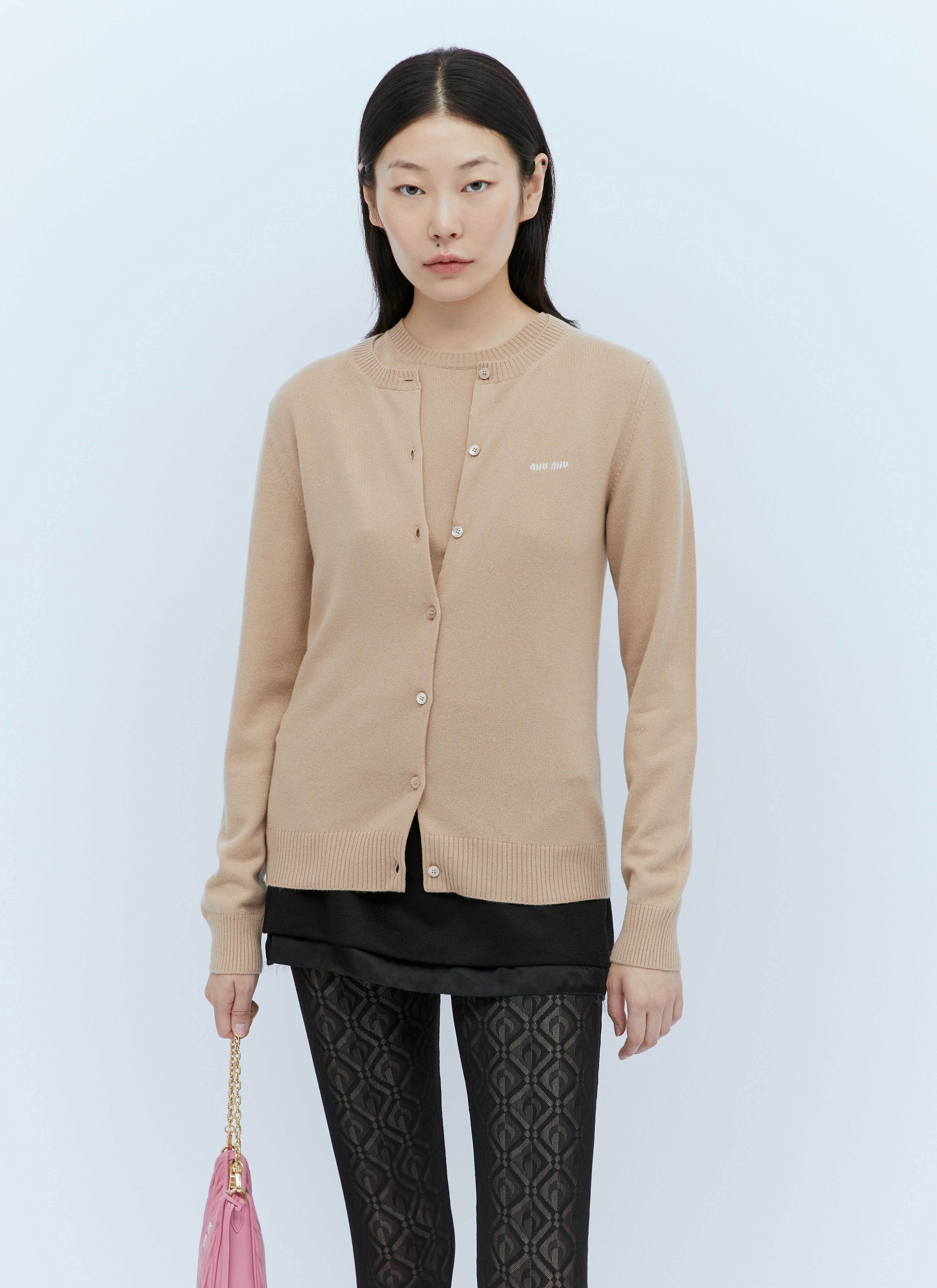 Beige cashmere hotsell cardigan womens