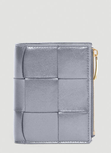 Bottega Veneta Small Bi-Fold Wallet Silver bov0245067