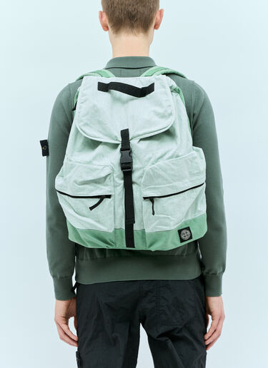 Stone Island Canvas Backpack Green sto0156123
