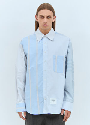 Thom Browne 撞色条纹衬衫  浅蓝色 thb0157004