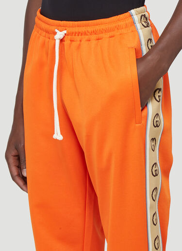 Gucci GG-Logo Trim Track Pants Orange guc0141106