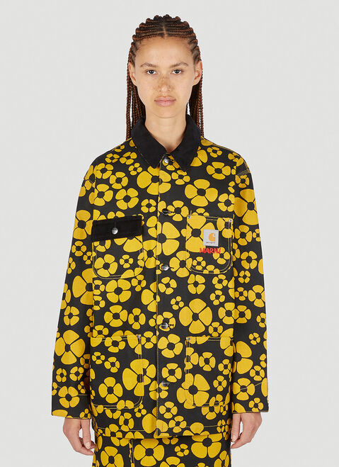 Marni x Carhartt Floral Print Jacket Green mca0250015