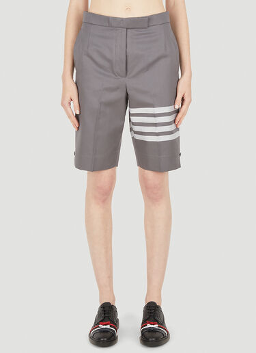 Thom Browne Striped Bermuda Shorts  Grey thb0248027
