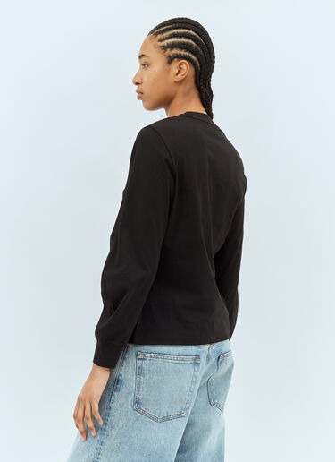 Moncler Logo Patch Long-Sleeve T-Shirt Black mon0259029