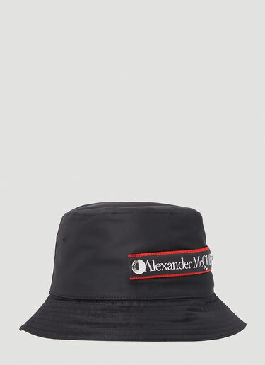 Alexander McQueen Graffiti 徽标渔夫帽 黑色 amq0151081