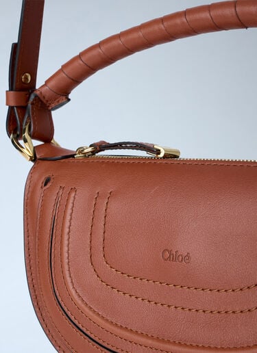 Chloé Mini Marcie Shoulder Bag Brown chl0263123