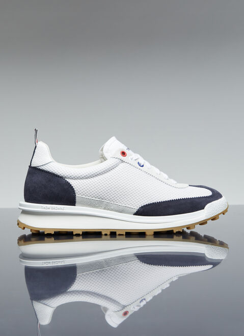 Thom Browne 기능성 스웨이드 러너 스니커즈 그레이 thb0153014