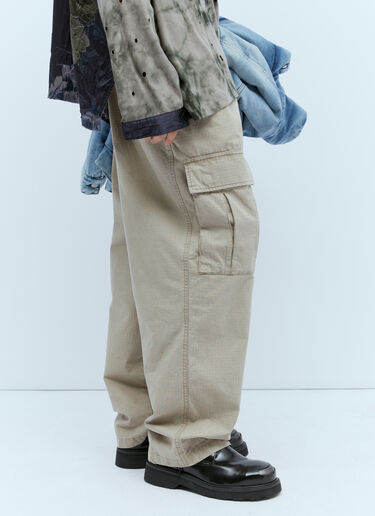 Acne Studios Logo Embroidery Cargo Pants Beige acn0154016