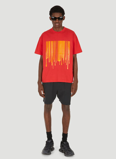 VTMNTS Dripping Barcode T恤 红 vtm0350010