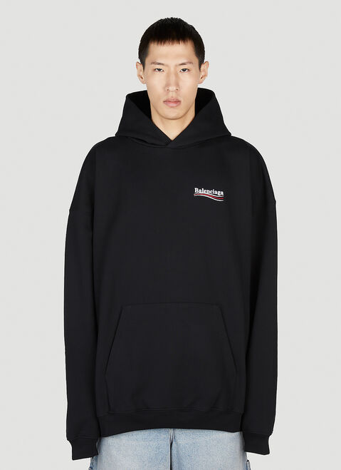 Saint Laurent Large Fit Hooded Sweatshirt White sla0151029