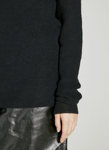 V Neck Wool Sweater Saint Laurent V Neck Wool Sweater Black sla0254007