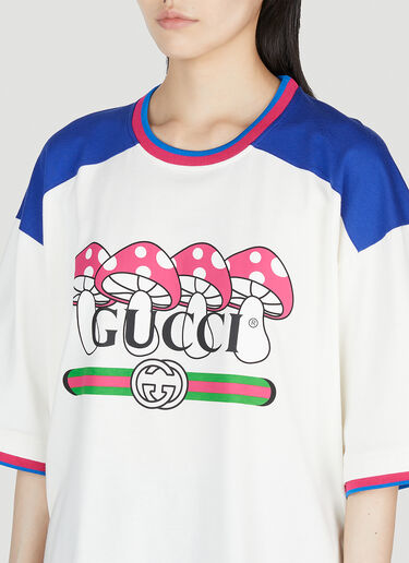 Gucci Mushroom Print T-Shirt White guc0253086