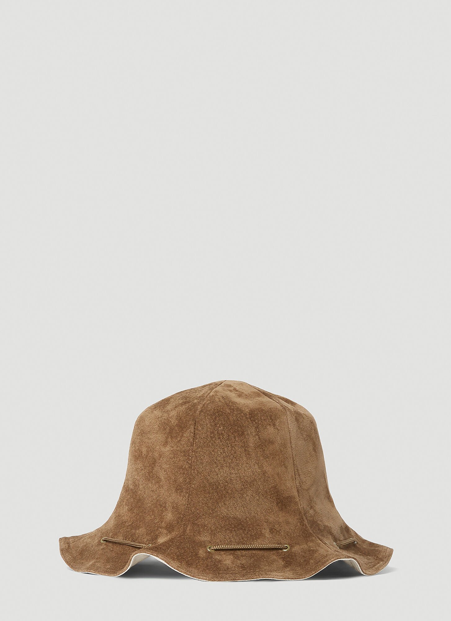 Shop Hender Scheme Drawstring Bucket Hat In Brown