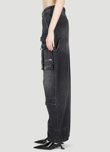 Denim Cargo Pants Sportmax Denim Cargo Pants Black spx0253001