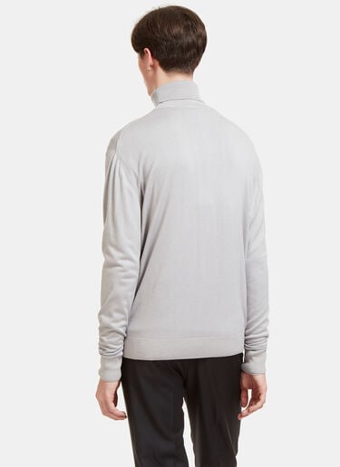 Aiezen Ribbed Roll Neck Sweater Grey aie0126001