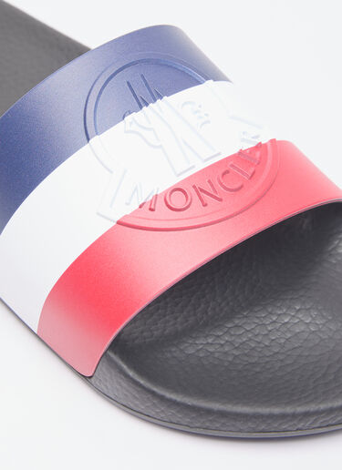 Moncler Basile Logo Print Slides Black mon0156031