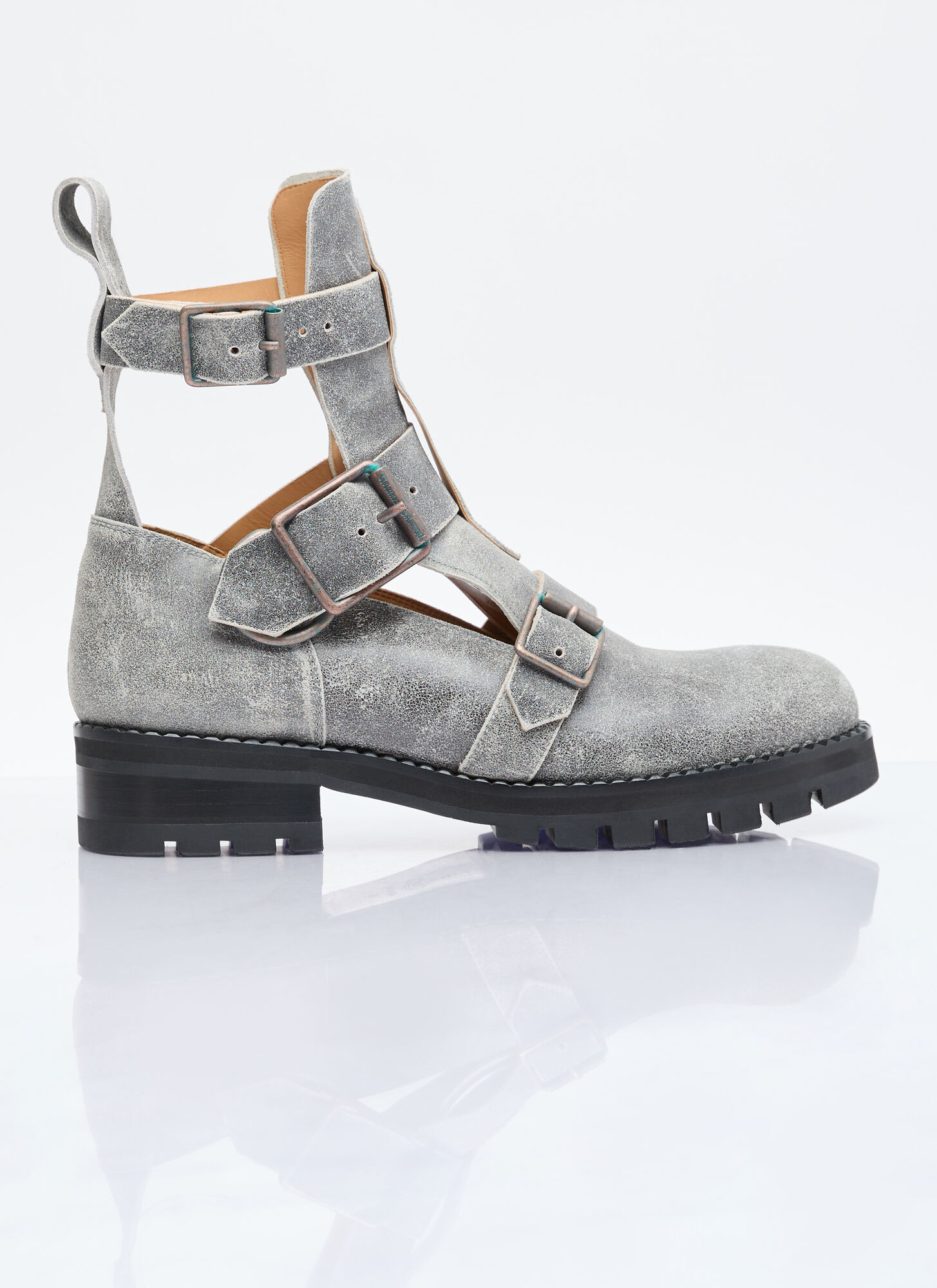 Shop Vivienne Westwood Rome Boots In Grey