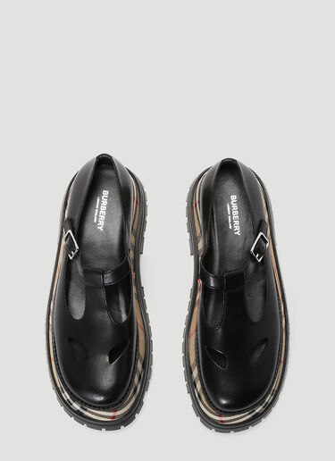 Burberry Platform T-Bar Shoes Black bur0243057