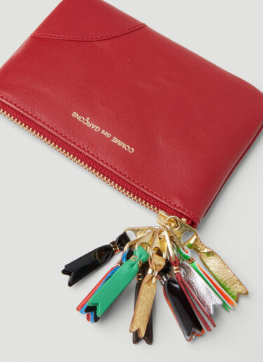 Small Logo Zipper Pull Wallet Comme des Garçons Wallet Small Logo Zipper Pull Wallet Red cdw0351030