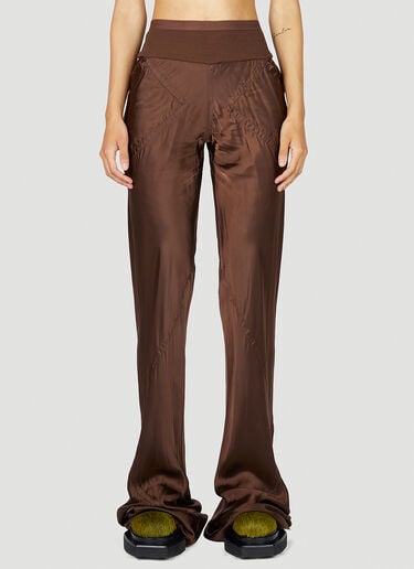 Bias Cut Satin Pants Rick Owens Bias Cut Satin Pants Brown ric0253006