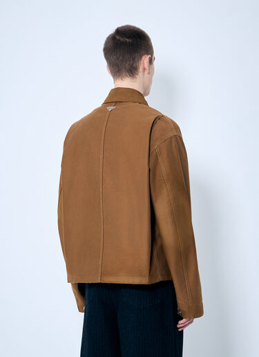 Prada Cotton Twill Jacket Camel pra0158002