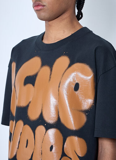 Acne Studios Logo Motif T-Shirt Black acn0160008