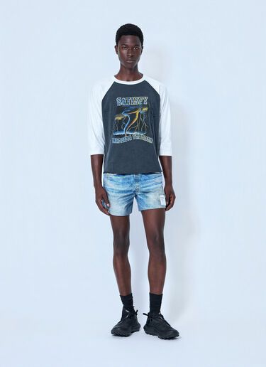 LN-CC® - Satisfy: MothTech Baseball T-Shirt - Grey Satisfy MothTech Baseball T-Shirt Grey sat0164012