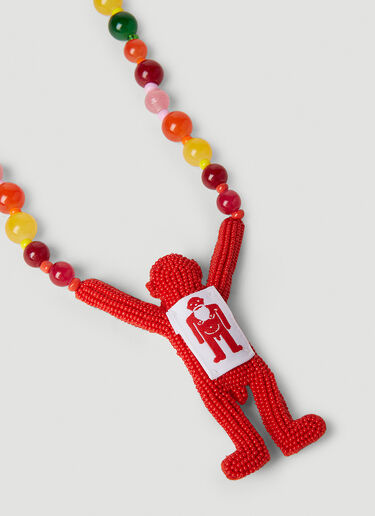 Walter Van Beirendonck Walter Beads Necklace Red wlt0152044