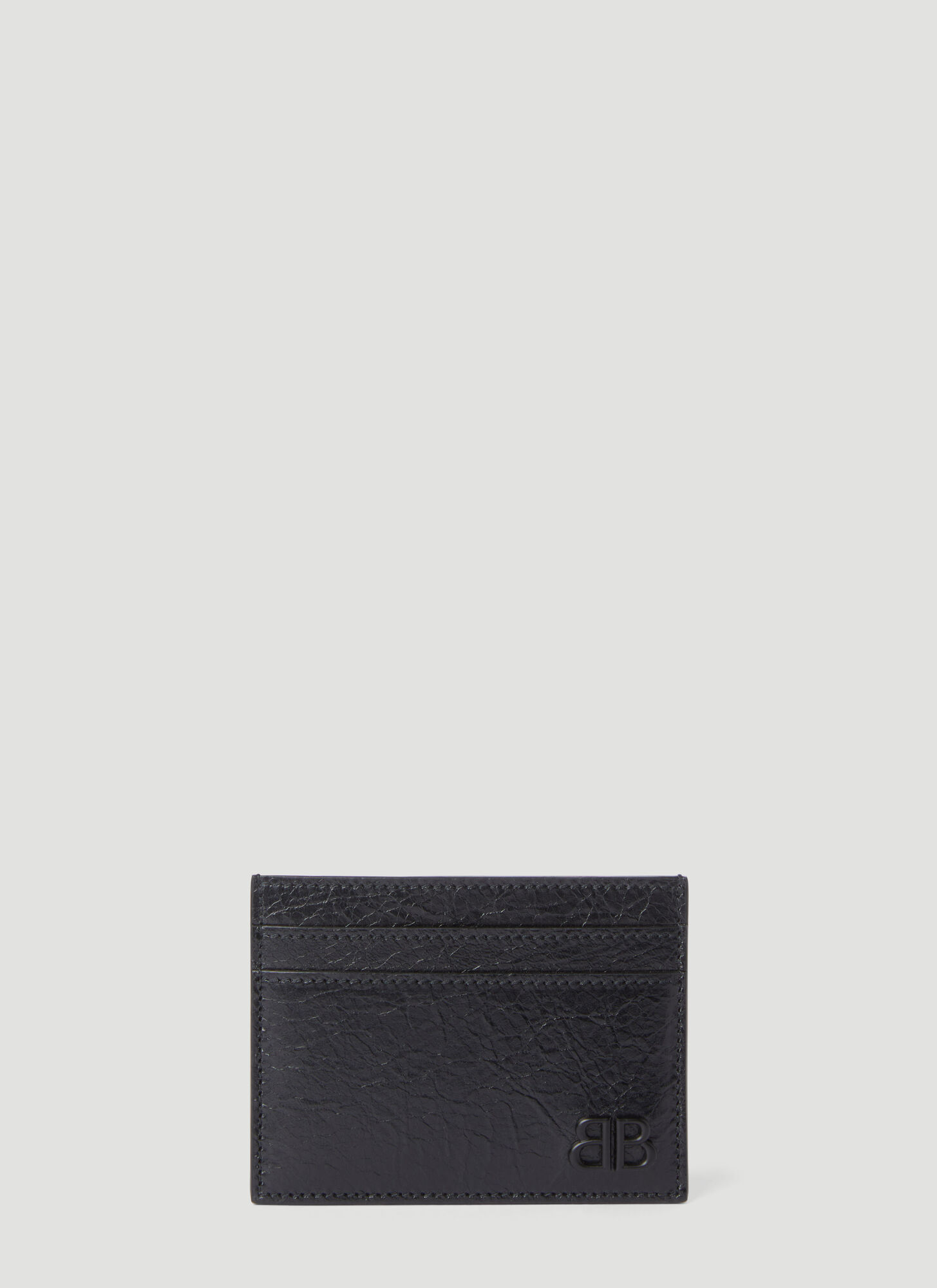 Shop Balenciaga Monaco Cardholder In Black