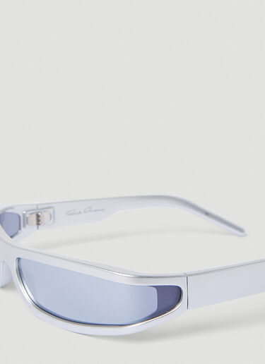 Rick Owens Fog Sunglasses Silver ris0353005