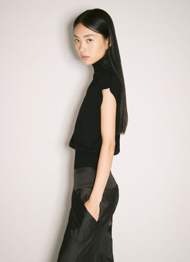 터틀넥 니트 탑 Rick Owens 터틀넥 니트 탑 블랙 ric0257012