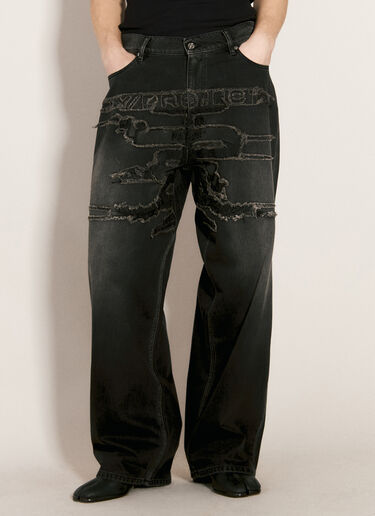 Y/PROJECT Paris' Best Patch Jeans Black ypr0156035