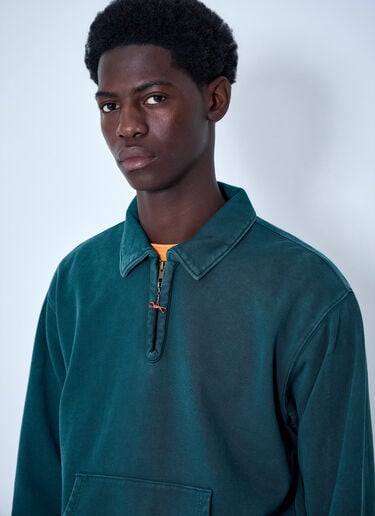 OTW by VANS x Julian Klincewicz Half-Zip Cotton Sweatshirt Green otj0164005